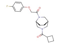 (1S*,5R*)-3-(cyclobutylcarbonyl)-6-[(4-fluorophenoxy)acetyl]-3,6-diazabicyclo[3.2.2]nonane