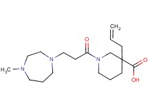 3-allyl-1-[3-(4-methyl-1,4-diazepan-1-yl)propanoyl]-3-piperidinecarboxylic acid
