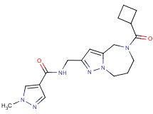 N-{[5-(cyclobutylcarbonyl)-5,6,7,8-tetrahydro-4H-pyrazolo[1,5-a][1,4]diazepin-2-yl]methyl}-1-methyl-1H-pyrazole-4-carboxamide