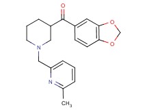 1,3-benzodioxol-5-yl{1-[(6-methyl-2-pyridinyl)methyl]-3-piperidinyl}methanone