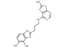 N-[3-(4,5-dimethyl-1H-benzimidazol-2-yl)propyl]-2-methyl[1,3]oxazolo[5,4-d]pyrimidin-7-amine