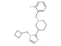 3-[1-(cyclobutylmethyl)-1H-imidazol-2-yl]-1-(2-fluorobenzyl)piperidine