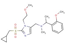 N-{[2-[(cyclopropylmethyl)sulfonyl]-1-(2-methoxyethyl)-1H-imidazol-5-yl]methyl}-1-(2-methoxyphenyl)-N-methylethanamine