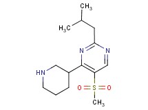 2-isobutyl-5-(methylsulfonyl)-4-piperidin-3-ylpyrimidine
