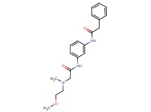 2-[(2-methoxyethyl)(methyl)amino]-N-{3-[(phenylacetyl)amino]phenyl}acetamide