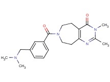 7-{3-[(dimethylamino)methyl]benzoyl}-2,3-dimethyl-3,5,6,7,8,9-hexahydro-4H-pyrimido[4,5-d]azepin-4-one