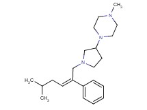 1-methyl-4-{1-[(2Z)-5-methyl-2-phenylhex-2-en-1-yl]pyrrolidin-3-yl}piperazine