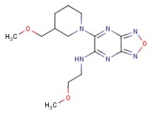 N-(2-methoxyethyl)-6-[3-(methoxymethyl)-1-piperidinyl][1,2,5]oxadiazolo[3,4-b]pyrazin-5-amine