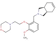 (3aR*,7aS*)-2-{3-methoxy-2-[2-(4-morpholinyl)ethoxy]benzyl}-2,3,3a,4,7,7a-hexahydro-1H-isoindole