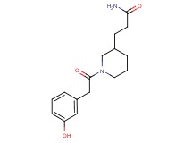 3-{1-[(3-hydroxyphenyl)acetyl]-3-piperidinyl}propanamide