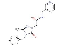 2-(4-benzyl-3-methyl-5-oxo-4,5-dihydro-1H-1,2,4-triazol-1-yl)-N-(3-pyridinylmethyl)acetamide