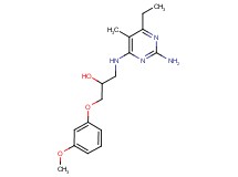 1-[(2-amino-6-ethyl-5-methylpyrimidin-4-yl)amino]-3-(3-methoxyphenoxy)propan-2-ol