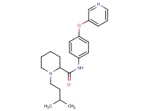 1-(3-methylbutyl)-N-[4-(3-pyridinyloxy)phenyl]-2-piperidinecarboxamide