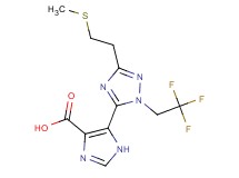 5-[3-[2-(methylthio)ethyl]-1-(2,2,2-trifluoroethyl)-1H-1,2,4-triazol-5-yl]-1H-imidazole-4-carboxylic acid
