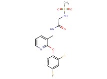 N~1~-{[2-(2,4-difluorophenoxy)pyridin-3-yl]methyl}-N~2~-(methylsulfonyl)glycinamide