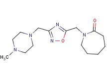 1-({3-[(4-methylpiperazin-1-yl)methyl]-1,2,4-oxadiazol-5-yl}methyl)azepan-2-one