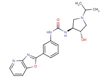 N-[(3S*,4S*)-4-hydroxy-1-isopropylpyrrolidin-3-yl]-N'-(3-[1,3]oxazolo[4,5-b]pyridin-2-ylphenyl)urea