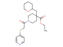 ethyl 1-[(4-pyridinylthio)acetyl]-4-(tetrahydro-2H-pyran-2-ylmethyl)-4-piperidinecarboxylate