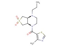 (4aS*,7aR*)-1-[(4-methyl-1,3-thiazol-5-yl)carbonyl]-4-propyloctahydrothieno[3,4-b]pyrazine 6,6-dioxide