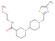 N-(2-methoxyethyl)-1'-[(4-methyl-1,3-thiazol-2-yl)methyl]-1,4'-bipiperidine-3-carboxamide