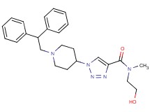 1-[1-(2,2-diphenylethyl)-4-piperidinyl]-N-(2-hydroxyethyl)-N-methyl-1H-1,2,3-triazole-4-carboxamide