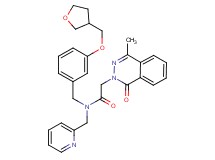 2-(4-methyl-1-oxo-2(1H)-phthalazinyl)-N-(2-pyridinylmethyl)-N-[3-(tetrahydro-3-furanylmethoxy)benzyl]acetamide