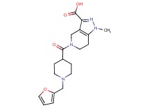 5-{[1-(2-furylmethyl)piperidin-4-yl]carbonyl}-1-methyl-4,5,6,7-tetrahydro-1H-pyrazolo[4,3-c]pyridine-3-carboxylic acid