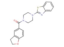 2-[4-(2,3-dihydro-1-benzofuran-5-ylcarbonyl)-1-piperazinyl]-1,3-benzothiazole