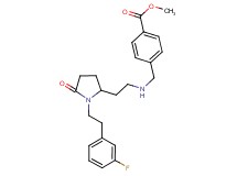 methyl 4-{[(2-{1-[2-(3-fluorophenyl)ethyl]-5-oxo-2-pyrrolidinyl}ethyl)amino]methyl}benzoate