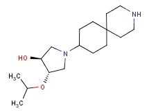 (3S*,4S*)-1-(3-azaspiro[5.5]undec-9-yl)-4-isopropoxypyrrolidin-3-ol