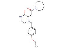 3-[2-(1-azepanyl)-2-oxoethyl]-4-(4-ethoxybenzyl)-2-piperazinone
