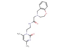 2-(2,3-dihydro-1,4-benzoxazepin-4(5H)-yl)-N-[2-(4,6-dimethyl-2-oxopyrimidin-1(2H)-yl)ethyl]acetamide