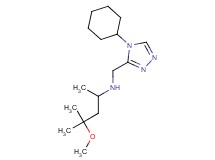 N-[(4-cyclohexyl-4H-1,2,4-triazol-3-yl)methyl]-4-methoxy-4-methylpentan-2-amine