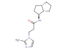 3-(2-methyl-1H-imidazol-1-yl)-N-[(1S*,3aS*,6aS*)-octahydropentalen-1-yl]propanamide