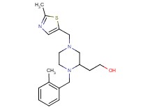 2-{1-(2-methylbenzyl)-4-[(2-methyl-1,3-thiazol-5-yl)methyl]-2-piperazinyl}ethanol