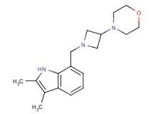 2,3-dimethyl-7-[(3-morpholin-4-ylazetidin-1-yl)methyl]-1H-indole