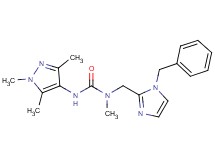 N-[(1-benzyl-1H-imidazol-2-yl)methyl]-N-methyl-N'-(1,3,5-trimethyl-1H-pyrazol-4-yl)urea