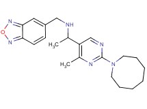 1-[2-(1-azocanyl)-4-methyl-5-pyrimidinyl]-N-(2,1,3-benzoxadiazol-5-ylmethyl)ethanamine