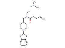 N-{[1-(2,3-dihydro-1H-inden-2-yl)-4-piperidinyl]methyl}-N-[3-(dimethylamino)propyl]-4-pentenamide