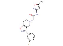 2-[3-(3-fluorophenyl)-6,7-dihydroisoxazolo[4,5-c]pyridin-5(4H)-yl]-N-(5-methylisoxazol-3-yl)acetamide