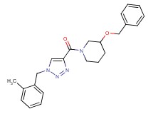 3-(benzyloxy)-1-{[1-(2-methylbenzyl)-1H-1,2,3-triazol-4-yl]carbonyl}piperidine