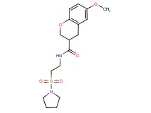 6-methoxy-N-[2-(1-pyrrolidinylsulfonyl)ethyl]-3-chromanecarboxamide