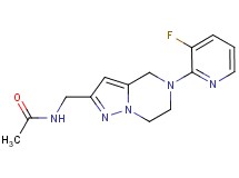 N-{[5-(3-fluoropyridin-2-yl)-4,5,6,7-tetrahydropyrazolo[1,5-a]pyrazin-2-yl]methyl}acetamide
