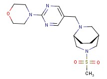 (1R*,5R*)-3-(methylsulfonyl)-6-[(2-morpholin-4-ylpyrimidin-5-yl)methyl]-3,6-diazabicyclo[3.2.2]nonane