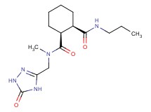 (1S*,2R*)-N-methyl-N-[(5-oxo-4,5-dihydro-1H-1,2,4-triazol-3-yl)methyl]-N'-propylcyclohexane-1,2-dicarboxamide