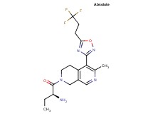 ((1S)-1-{[6-methyl-5-[5-(3,3,3-trifluoropropyl)-1,2,4-oxadiazol-3-yl]-3,4-dihydro-2,7-naphthyridin-2(1H)-yl]carbonyl}propyl)amine trifluoroacetate