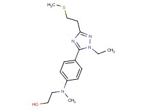 2-[(4-{1-ethyl-3-[2-(methylthio)ethyl]-1H-1,2,4-triazol-5-yl}phenyl)(methyl)amino]ethanol