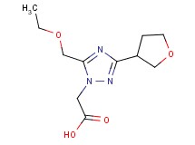 [5-(ethoxymethyl)-3-(tetrahydrofuran-3-yl)-1H-1,2,4-triazol-1-yl]acetic acid