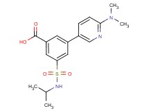 3-[6-(dimethylamino)pyridin-3-yl]-5-[(isopropylamino)sulfonyl]benzoic acid