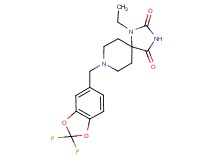8-[(2,2-difluoro-1,3-benzodioxol-5-yl)methyl]-1-ethyl-1,3,8-triazaspiro[4.5]decane-2,4-dione